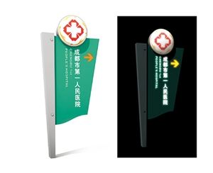 上海上海医院大门院名标识