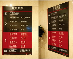 上海医院标识牌